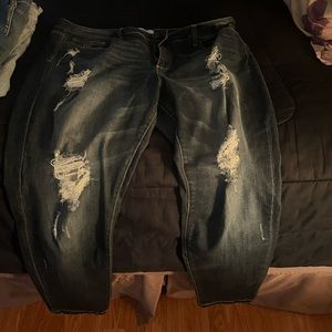 Cropped destroyed jeans by Judy Blue size 2XL (compare to 18W)